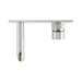 Nero NR251907a120BN Opal Wall Basin Bath Mixer 120mm Brushed Nickel image 3 | SKU: NR251907A120BN
