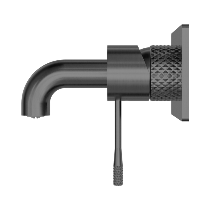 Nero NR251907a120GR Opal Wall Basin Bath Mixer 120mm Graphite image 2 | SKU: NR251907A120GR