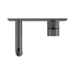 Nero NR251907a120GR Opal Wall Basin Bath Mixer 120mm Graphite image 3 | SKU: NR251907A120GR