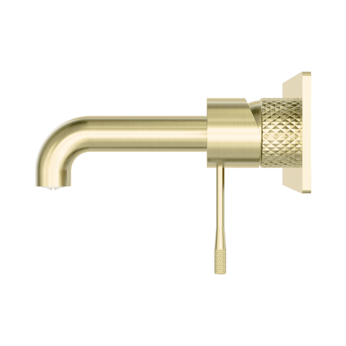 Nero NR251907a160BG Opal Wall Basin Bath Mixer 160mm Brushed Gold image 2 | SKU: NR251907A160BG