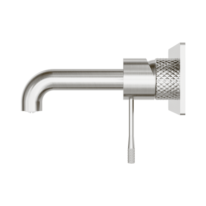 Nero NR251907a160BN Opal Wall Basin Bath Mixer 160mm Brushed Nickel image 2 | SKU: NR251907A160BN
