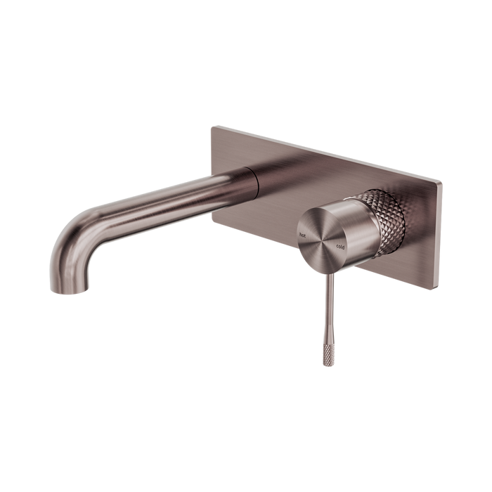 Nero Opal Wall Basin/Bath Mixer 160mm - Brushed Bronze