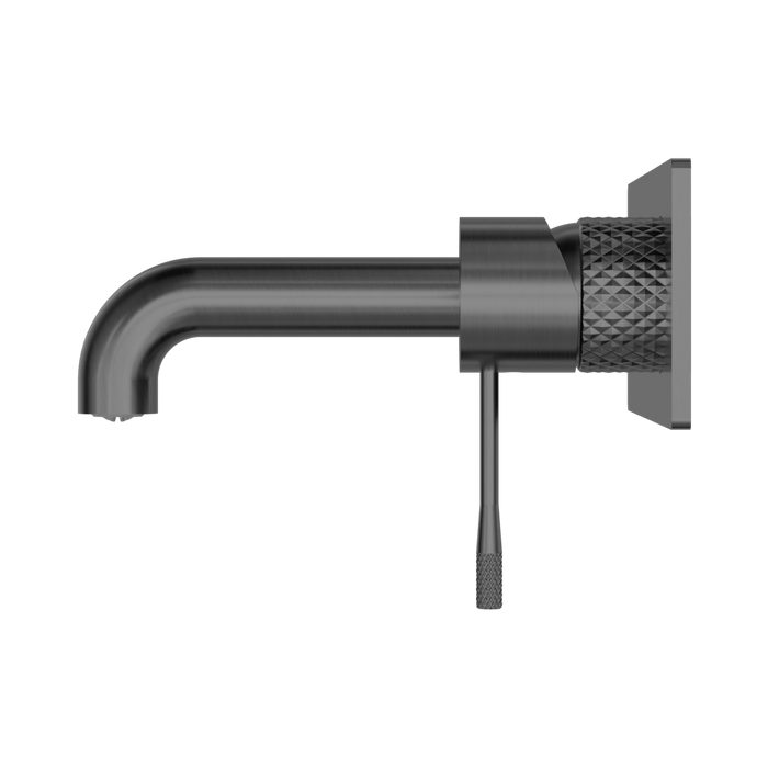 Nero NR251907a160GR Opal Wall Basin Bath Mixer 160mm Graphite image 2 | SKU: NR251907A160GR