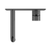 Nero NR251907a160GR Opal Wall Basin Bath Mixer 160mm Graphite image 3 | SKU: NR251907A160GR
