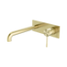 Nero Opal Wall Basin/Bath Mixer 230mm - Brushed Gold