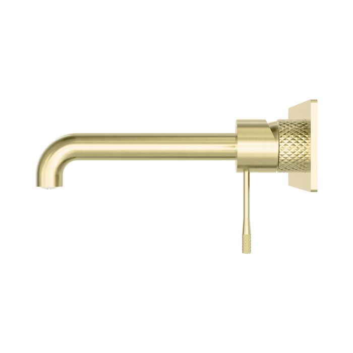 Nero NR251907a230BG Opal Wall Basin Bath Mixer 230mm Brushed Gold image 2 | SKU: NR251907A230BG