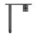 Nero NR251907a230GR Opal Wall Basin Bath Mixer 230mm Graphite image 3 | SKU: NR251907A230GR