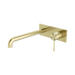 Nero Opal Wall Basin/Bath Mixer 260mm - Brushed Gold