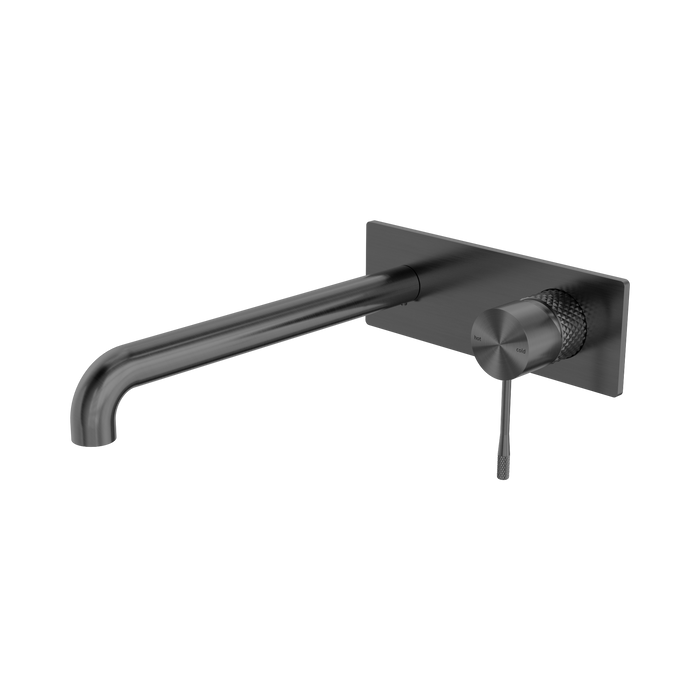 Nero Opal Wall Basin/Bath Mixer 260mm - Graphite