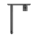 Nero NR251907a260GR Opal Wall Basin Bath Mixer 260mm Graphite image 3 | SKU: NR251907A260GR