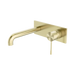 Nero Opal Wall Basin/Bath Mixer 185mm - Brushed Gold