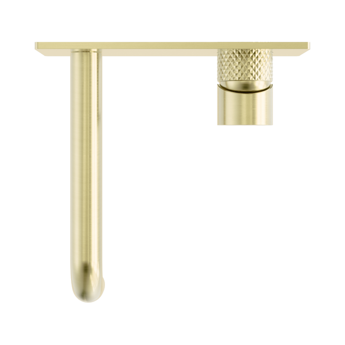 Nero NR251907aBG Opal Wall Basin Bath Mixer 185mm Brushed Gold image 3 | SKU: NR251907ABG