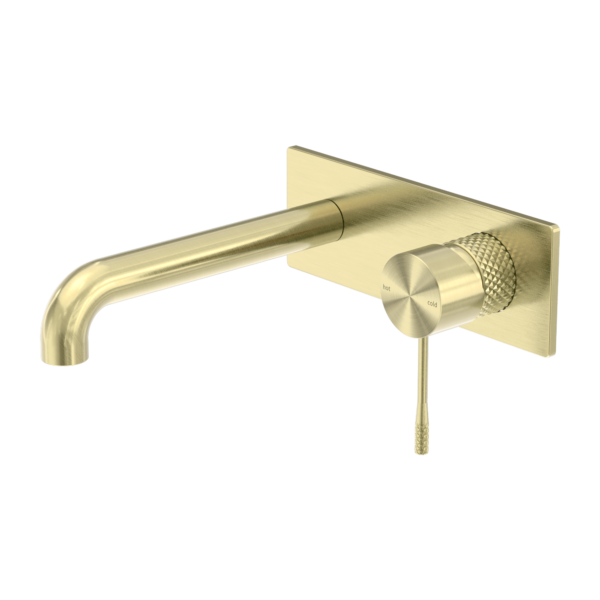 Nero Opal Wall Basin/Bath Mixer 160mm