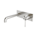 Nero Opal Wall Basin/Bath Mixer 185mm - Brushed Nickel