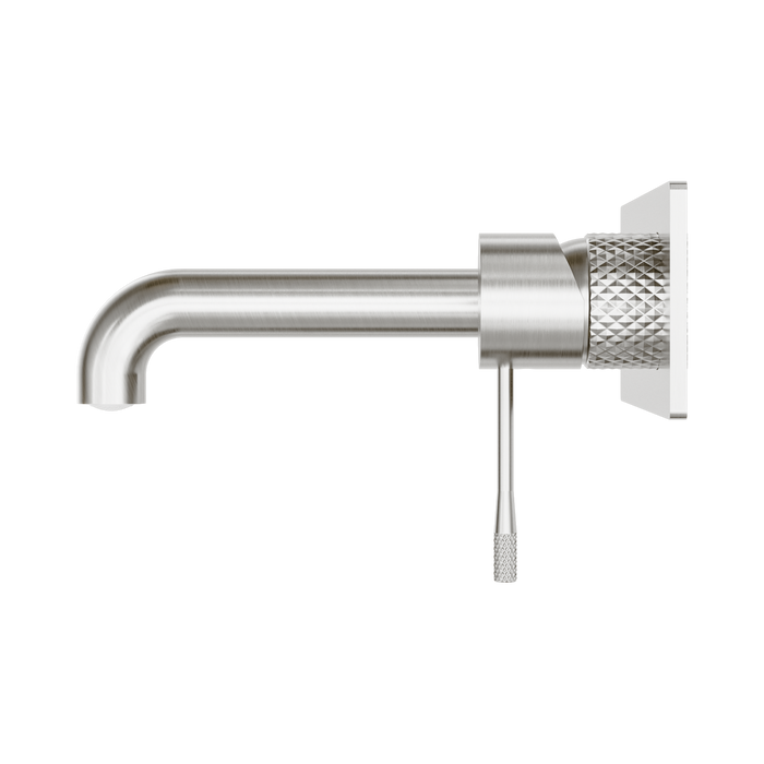 Nero NR251907aBN Opal Wall Basin Bath Mixer 185mm Brushed Nickel image 2 | SKU: NR251907ABN