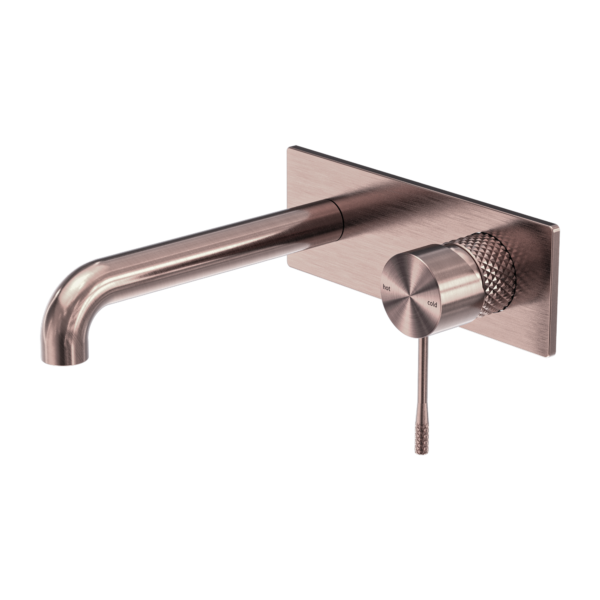 Nero Opal Wall Basin/Bath Mixer 160mm