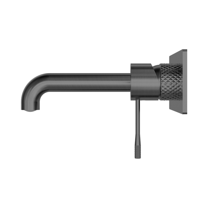 Nero NR251907aGR Opal Wall Basin Bath Mixer 185mm Graphite image 2 | SKU: NR251907AGR