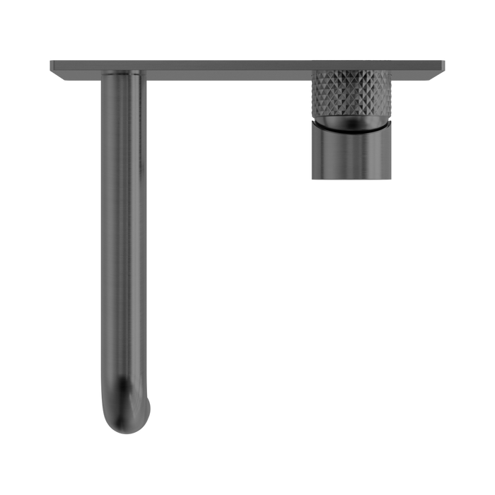 Nero NR251907aGR Opal Wall Basin Bath Mixer 185mm Graphite image 3 | SKU: NR251907AGR