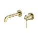 Nero Opal Wall Basin/Bath Mixer Separate Back Plate 160mm - Brushed Gold