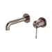Nero Opal Wall Basin/Bath Mixer Separate Back Plate 160mm - Brushed Bronze