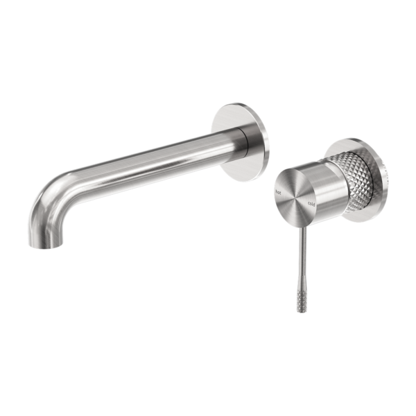 Nero Opal Wall Basin/Bath Mixer Separate Back Plate 120mm