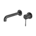 Nero Opal Wall Basin/Bath Mixer Separate Back Plate 185mm - Graphite