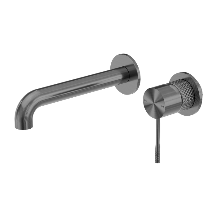 Nero Opal Wall Basin/Bath Mixer Separate Back Plate 260mm