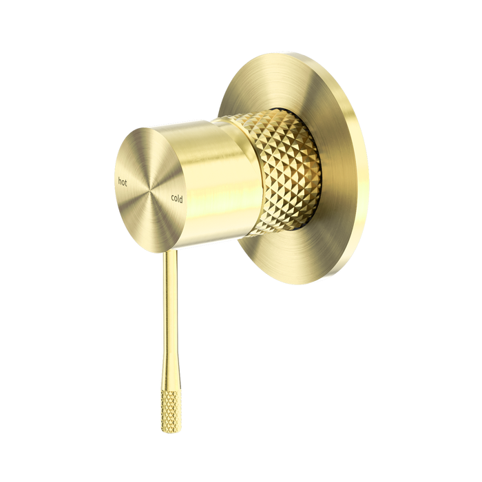 Nero Opal Shower Mixer 80mm Plate - Brushed Gold