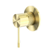 Nero Opal Shower Mixer 80mm Plate - Brushed Gold