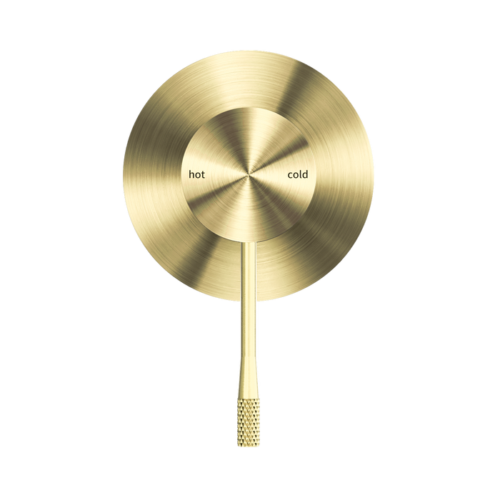 Nero NR251909BG Opal Shower Mixer 80mm Plate Brushed Gold image 2 | SKU: NR251909BG