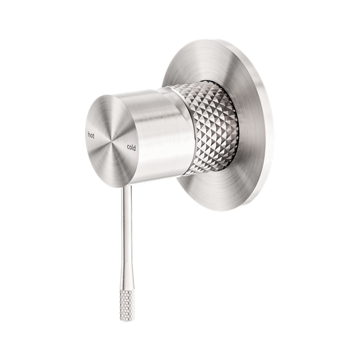 Nero Opal Shower Mixer 80mm Plate - Brushed Nickel