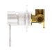 Nero NR251909BN Opal Shower Mixer 80mm Plate Brushed Nickel image 3 | SKU: NR251909BN