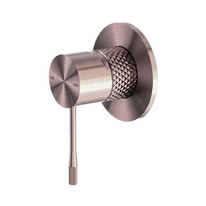 Nero Opal Shower Mixer 80mm Plate - Brushed Bronze