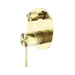 Nero Opal Shower Mixer With Diverter - Brushed Gold