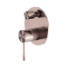 Nero Opal Shower Mixer With Diverter - Brushed Bronze