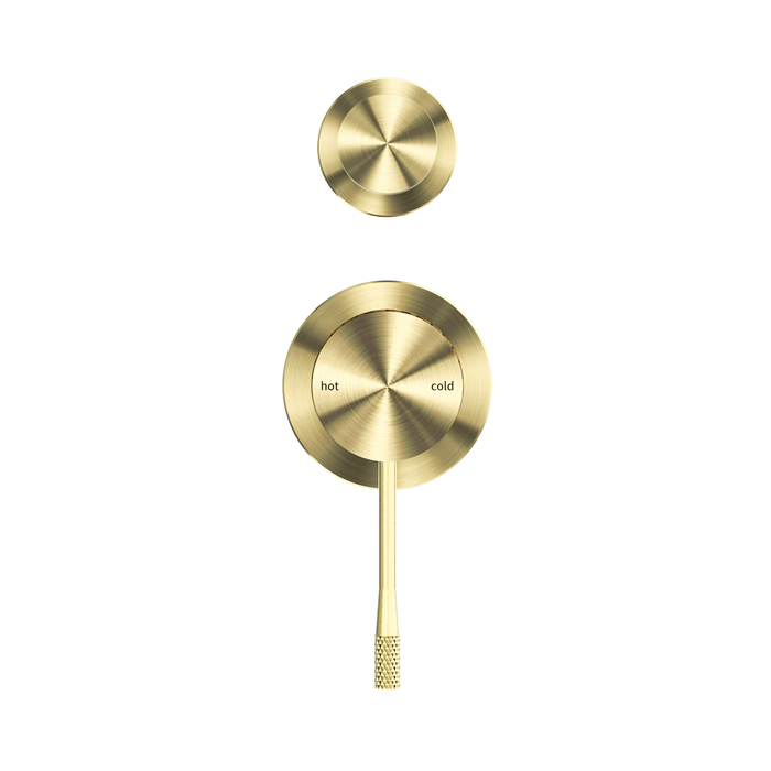 Nero NR251909eBG Opal Shower Mixer With Divertor Separate Plate Brushed Gold image 2 | SKU: NR251909EBG