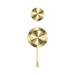 Nero NR251909eBG Opal Shower Mixer With Divertor Separate Plate Brushed Gold image 2 | SKU: NR251909EBG