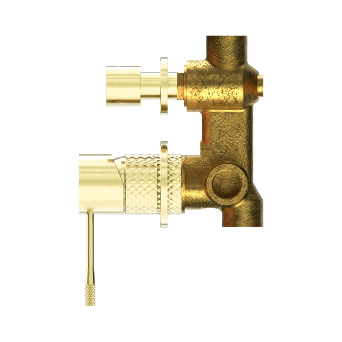 Nero NR251909eBG Opal Shower Mixer With Divertor Separate Plate Brushed Gold image 3 | SKU: NR251909EBG