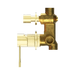 Nero NR251909eBG Opal Shower Mixer With Divertor Separate Plate Brushed Gold image 3 | SKU: NR251909EBG