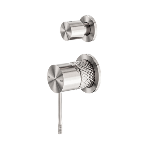 Nero Opal Shower Mixer With Diverter Separate Plate - Brushed Nickel