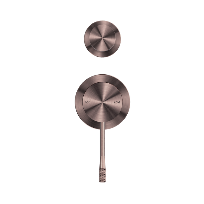 Nero NR251909eBZ Opal Shower Mixer With Divertor Separate Plate Brushed Bronze image 2 | SKU: NR251909EBZ