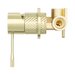 Nero NR251909hBG Opal Shower Mixer 60mm Plate Brushed Gold image 3 | SKU: NR251909HBG