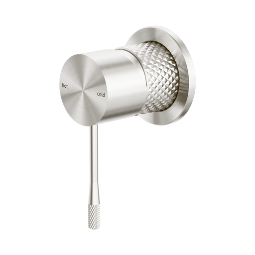 Nero Opal Shower Mixer 60mm Plate - Brushed Nickel