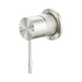 Nero Opal Shower Mixer 60mm Plate - Brushed Nickel