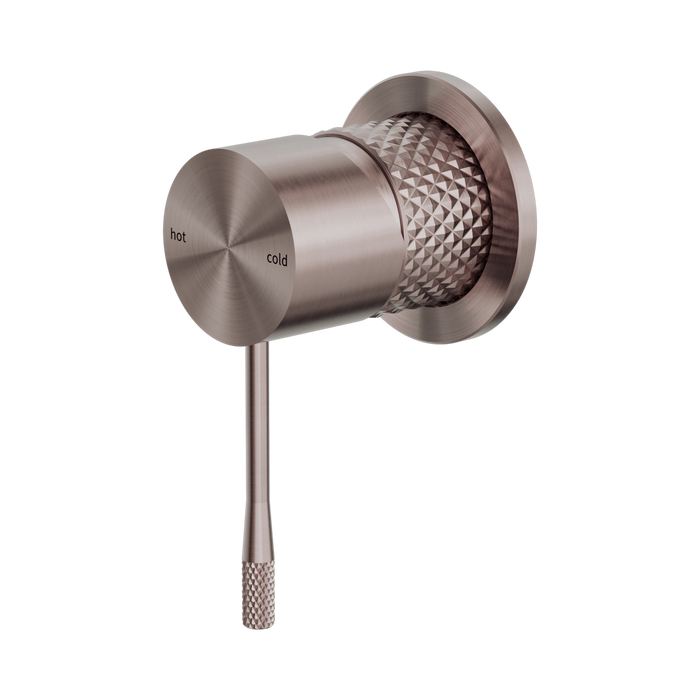 Nero Opal Shower Mixer 60mm Plate - Brushed Bronze