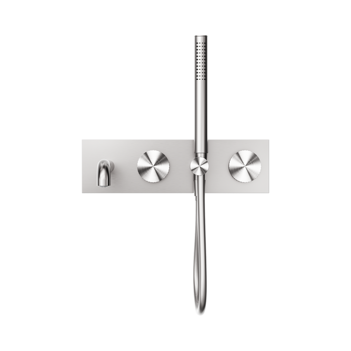 Nero NR252003a230BN Opal Progressive Shower System With Spout 230mm Brushed Nickel image 2 | SKU: NR252003A230BN