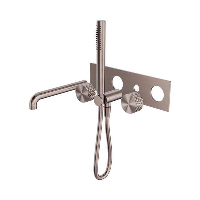 Nero Opal Progressive Shower System With Spout 230mm Trim Kits Only - Brushed Bronze