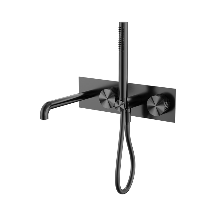 Nero Opal Progressive Shower System With Spout 250mm - Graphite