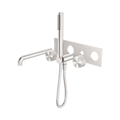 Nero Opal Progressive Shower System With Spout 250mm Trim Kits Only - Brushed Nickel