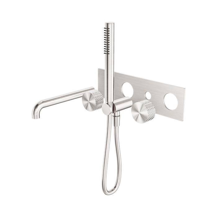 Nero Opal Progressive Shower System With Spout 250mm Trim Kits Only - Brushed Nickel